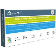 Prueba de Covid Autoevaluaciones AmonMed COVID-19 Antigen Rapid Test Kit 1-pack