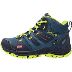 Trollkids Kid's Rondane Hiker Mid - Navy/Lime