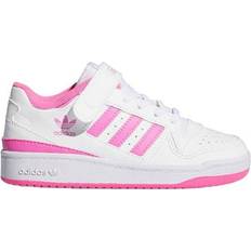 adidas Kid's Forum Low - Cloud White/Cloud White/Screaming Pink