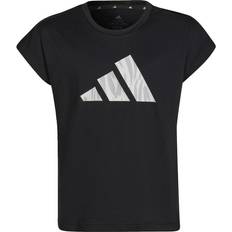 Adidas Aeroready Training Graphic T-shirt Kids - Black/White/Grey Two