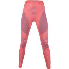 Pink - Women Base Layer Trousers UYN Evolutyon UW Long Pants Women - Coral/Anthracite/Aqua