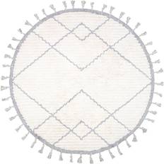 Nattiot Ccome Naturel Gris Round Children's Rug 47.2x47.2"