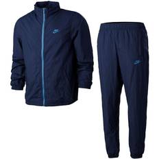 Nylon Combinaisons Nike Sport Essentials Woven Basic Tracksuit Men - Midnight Navy/Dk Marina Blue