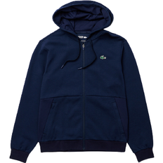 Lacoste Sport Mesh Panels Hoodie - Navy Blue