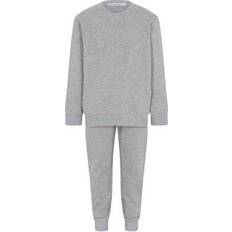 Polyester Schneeoveralls Minymo Sweatset 2-pack - Grey Melange (5751-131)