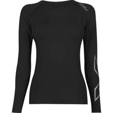 2XU Hauts 2XU Core Compression Long Sleeve Top Women - Black/Silver