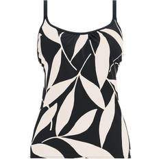 DD Tankinis Fantasie Ile De Re Scoop Neck Tankini Top - Black Cream