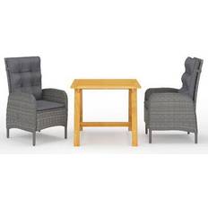vidaXL 3068689 Matgrupp, 1 Bord inkl. 2 Stolar