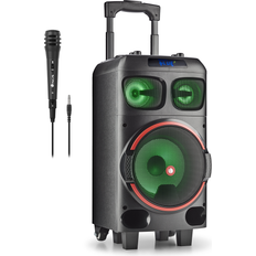 NGS Wild Dub Zero Portatile 120W 8" Ruote Subwoofer + Doppio Tweeter 3" Micro SD-USB-AUX IN-