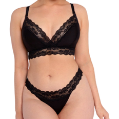 Curvy Kate Twice the Fun Reversible Bralette - Black/Pink