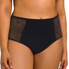 Kant Onderbroeken Chantelle High Waist Brief - Zwart