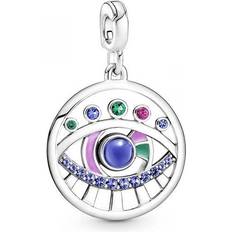 Crystal Charms & Pendants Pandora Me The Eye Medallion - Silver/Multicolour