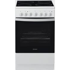 Indépendant Cuisinières en Céramique Indesit IS5V4PHW / E Blanc