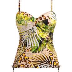 Multicoloured Tankinis Fantasie Kabini Oasis Twist Front Tankini Top - Multi