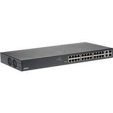 24 - Gigabit Ethernet - PoE+ Switchar Axis Communications T8524 PoE+ (370W)