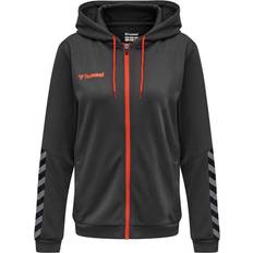 Hummel Authentic Poly Zip Hoodie Women - Asphalt