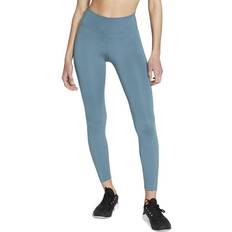 Blå Tights Nike One Mid-Rise 7/8 Leggings Women - Cerulean/White