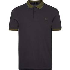 Fred Perry Space Dye Tipped Polo Shirt - Navy