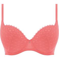 Freya Signature Padded Plunge Bra - Hot Coral