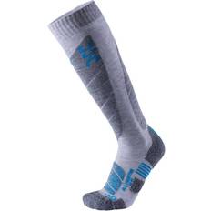 All Mountain Socks Men - Light Grey Melange/Azure