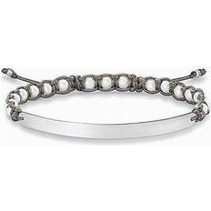 Gray - Silver Bracelets Thomas Sabo Love Bridge Bracelet - Silver/Grey