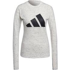 Adidas Viscose T-shirts adidas Future Icons Winners 2.0 T-shirt Women - White Melange