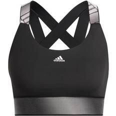 Adidas Believe This Medium-Support Workout Sports Bra - Black/White