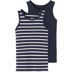 Name It Jungen Tanktops Name It Tank Top 2-pack - Blue/Dark Sapphire (13193164)