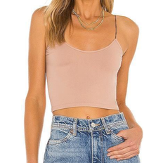 Free People Brami Skinny Strap Tank - Tan