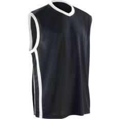 Mesh Tank Tops Spiro Basketball Quick Dry Top Men - Black/White