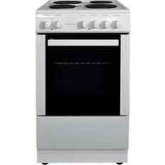 50cm - Convection/ Fan Oven Cast Iron Cookers Statesman DELTA50W White