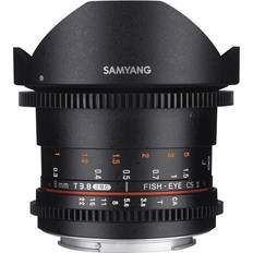 Samyang 8mm T3.8 Fisheye CS II UMC VDSLR (Sony E-Mount) SLR Wide Fish-Eye Lens Nero