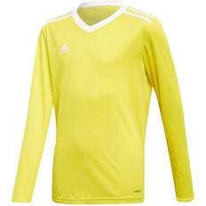 adidas Tabela 18 Long Sleeve Jersey Kids - Yellow/White