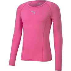 Men - Pink Base Layers Puma Liga Long Sleeve Baselayer Men - Pink Glimmer