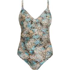 Fantasie Manila Deep Plunge Swimsuit - Iced Aqua