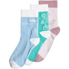 Adidas Girl's Disney Daisy Socks 3 pairs - Almost Pink/Mint Rush/Clear Sky (H44304)