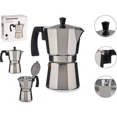 Gris Cafeteras Moka BigBuy Home Italian 3 Cup