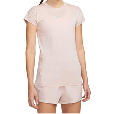 NIKE Dri-FIT Run Division Short-Sleeve Running T-shirt Women - Pink Oxford/Sail/Reflective Silver