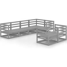 vidaXL 3075646 Loungeset, Bord inkl. 7 Soffor