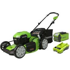 Greenworks Avec Mulching Tondeuses à Batterie Greenworks GD40LM46HPK4 Battery Powered Mower