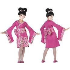 Th3 Party Geisha Costume for Children Fuchsia Pink