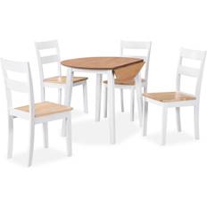 Bianco Set da Pranzo vidaXL - Set da Pranzo 90cm 5pcs