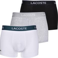 Lacoste Sous-vêtements pour hommes Lacoste Casual Trunks 3-pack - Black/White/Grey Chine