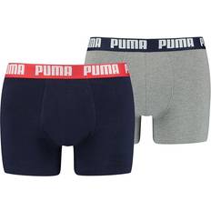 Puma Ropa interior de hombre Puma Basic Boxer 2-pack - Blue/Grey Melange