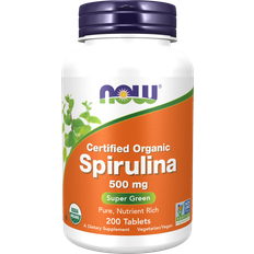 Spirulina Supplementen Now Foods Certified Organic Spirulina 500mg