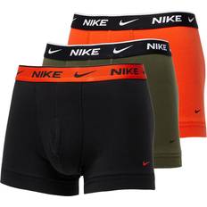 Nike E-Day Stretch Boxer Shorts 3-pack - Team Orange/Cargo Khaki/Black