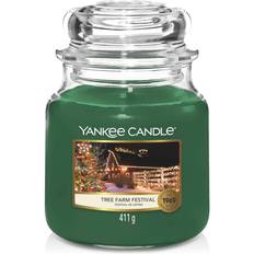 Utomhustålig Doftljus Yankee Candle Tree Farm Festival Green Doftljus 411g
