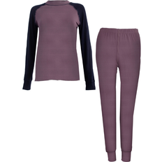 Dame - Lilla Svedundertøjssæt Jacson Bamboo Base Layer Women - Purple