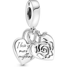 Jewellery Pandora Rose Heart Lock Charm Pendant - Silver