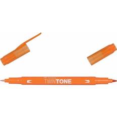 Tombow Marker Tombow TwinTone Marker 0.3/0.8mm Orange